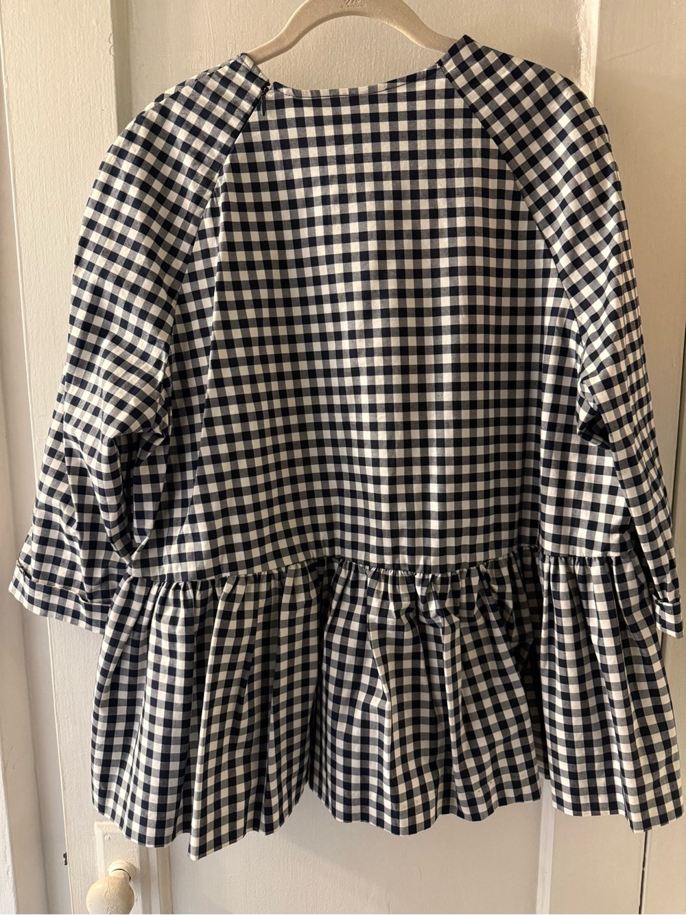 Victoria Beckham for Target Navy and White Gingham Blouse